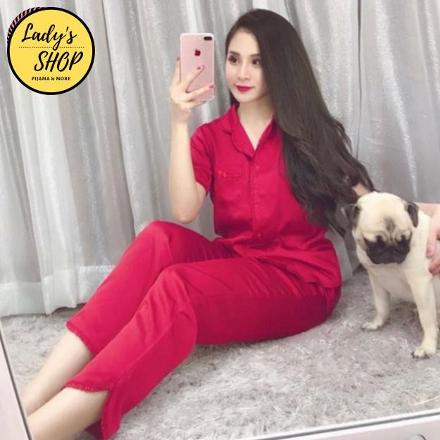 Đồ Bộ Pijama - BỘ LỤA CỘC TAY QUẦN DÀI CAO CẤP [HÀNG CHUẨN ĐẸP | BigBuy360 - bigbuy360.vn