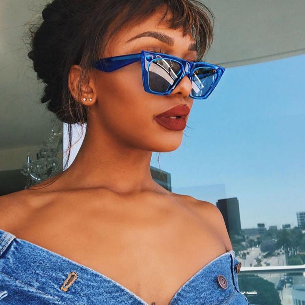 Kính Mát Gọng Mắt Mèo Chống Bức Xạ / Tia UV Thời Trang Hàn Quốc Cho Nam Và Nữ