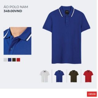 Áo polo nam Canifa cotton Mỹ
