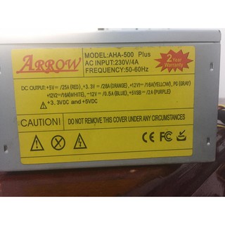 Nguồn máy tính Arrow AHA-500 Plus CS 500w