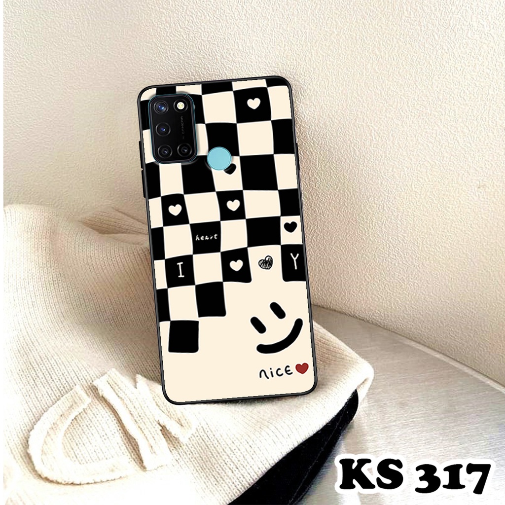 Ốp lưng Oppo Realme C17 - Realme 7i - Realme C20 - Ốp Oppo in hình họa tiết caro - Chất liệu TPU siêu bền, sang trọng