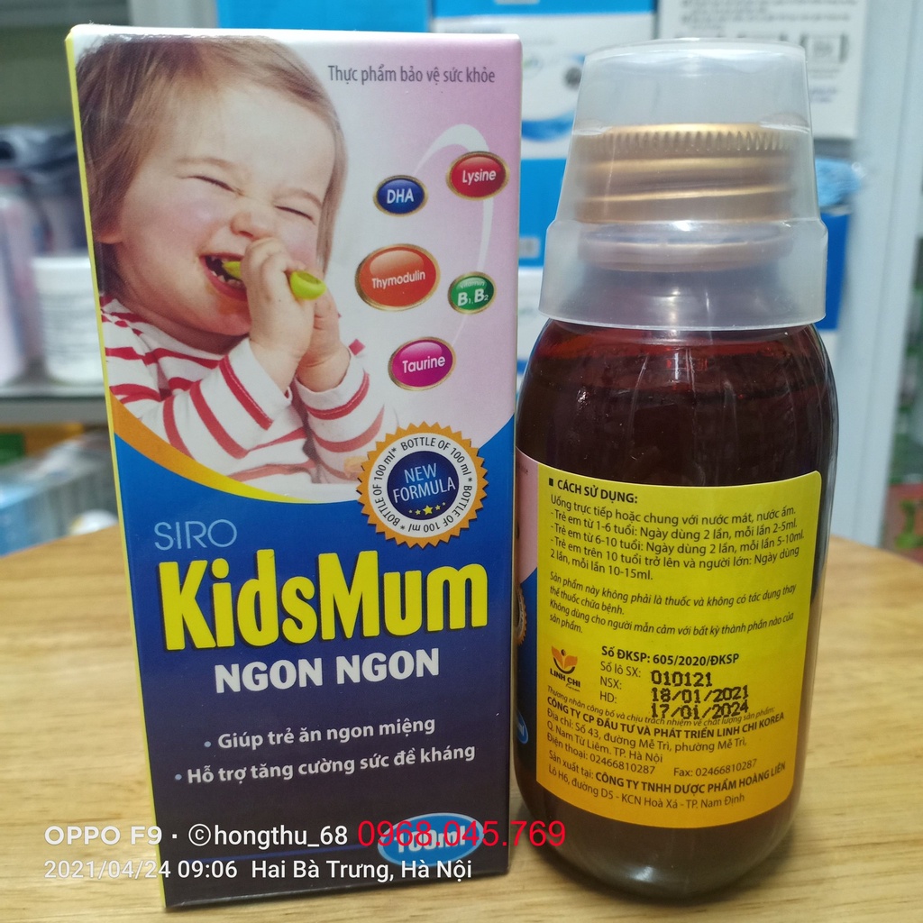 Siro Kidsmum Ngon Ngon- Siro dành cho trẻ biếng ăn