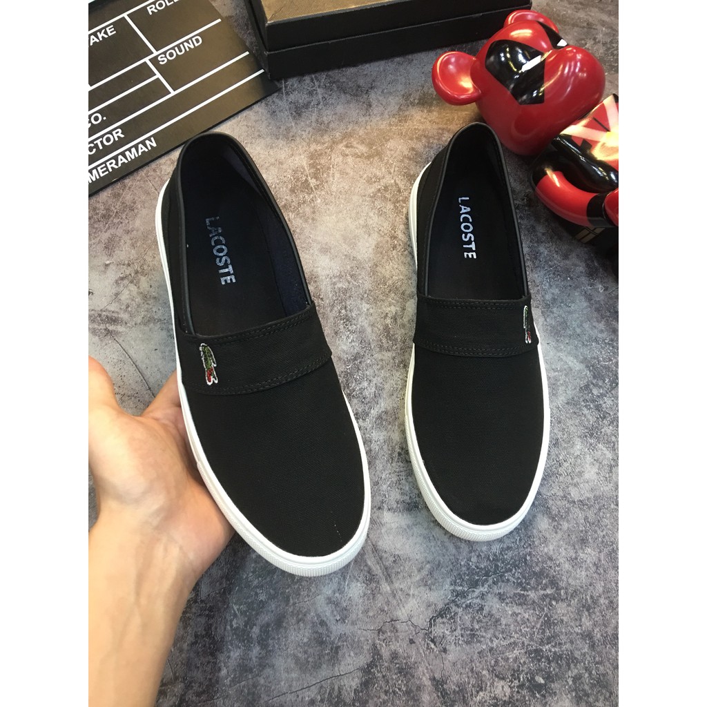 Giày nam slipon Lacoste đơn giản