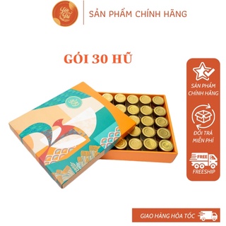 Gói quà 30 hũ - yến thị - yến chưng sẵn - 30% yến tươi nguyên chất