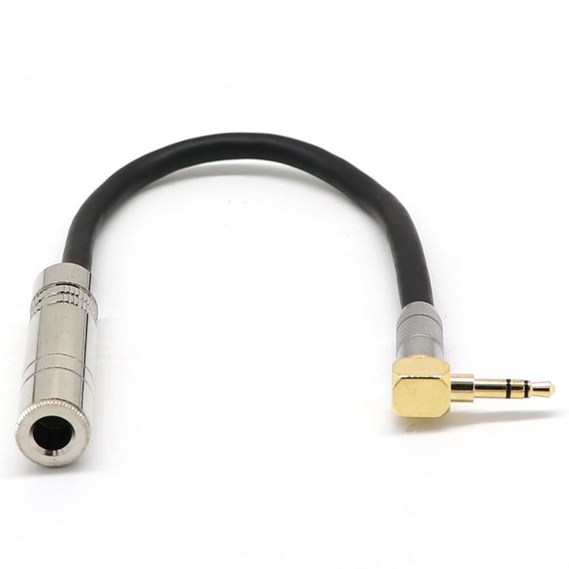 6.35 Female Stereo to 3.5 Male Plug Jack Stereo Hifi Mic Audio Extension Cable S