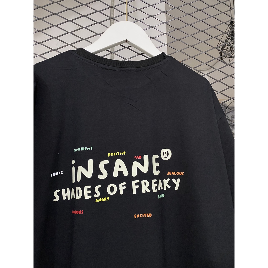 Áo Thun Gấu Insane Freaky's Shade, Form Rộng oversize, áo phông tay lỡ unisex, tee Cotton Thái nam nữ. KKIM Shop