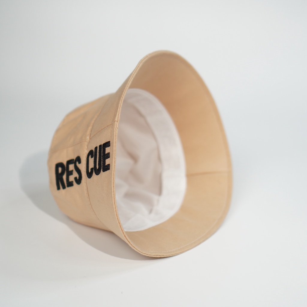 (Hàng VNXK) Nón thời trang, mũ Bucket vành Cụp RESCUE vải Kaki đẹp chuẩn thời trang (Ảnh thật)