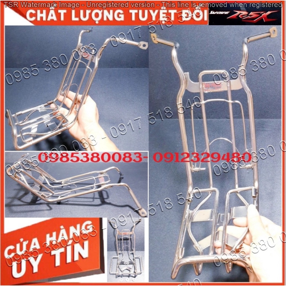 Baga Giữa Võng Xe INOX Dày 10 Ly Cho Honda Wave RSX Các Đời 2014 - 2021 (Ảnh tự chụp)