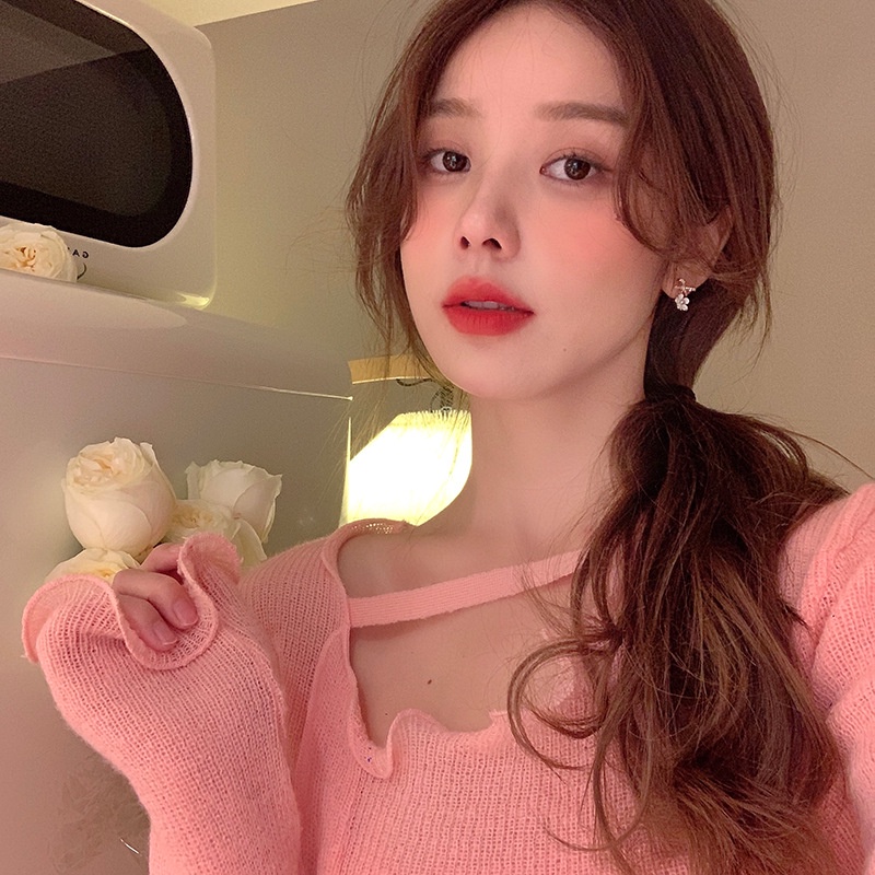 Đôi Bông Tai Dáng Rơi Họa Tiết Hoa Đính Đá Thời Trang Cho Nữ