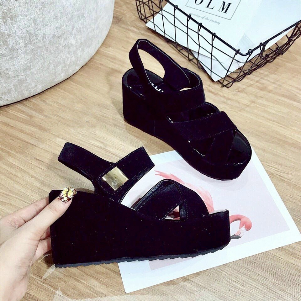 Giày Đế Bằng Nhung Chính Hãng Hộp Xanh SHLL - Quai Hậu Dán Xé Cao Cấp 6657-1 6658-1 6659-1