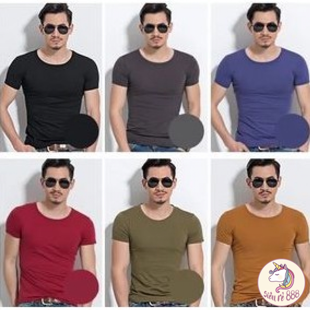 Áo phông trơn cổ tròn thun co dãn 4 chiều - AP2