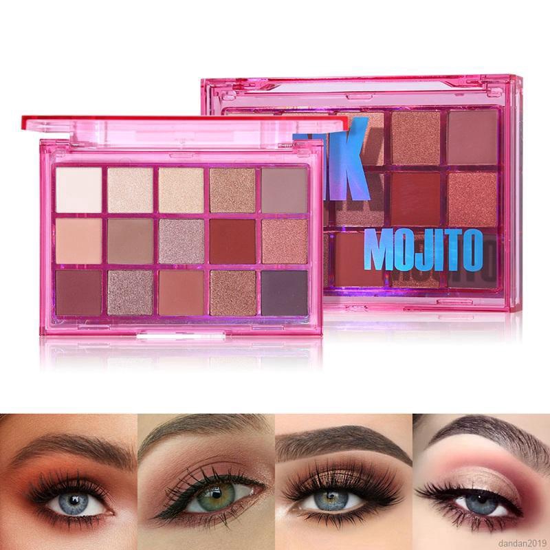 Bảng Phấn Mắt Ucanbe 15 Màu Sắc Hiệu Ứng Mịn Lì/ Ánh Nhũ Thời Trang