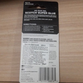 Keo siêu dính Scotch® AD113 - 2g