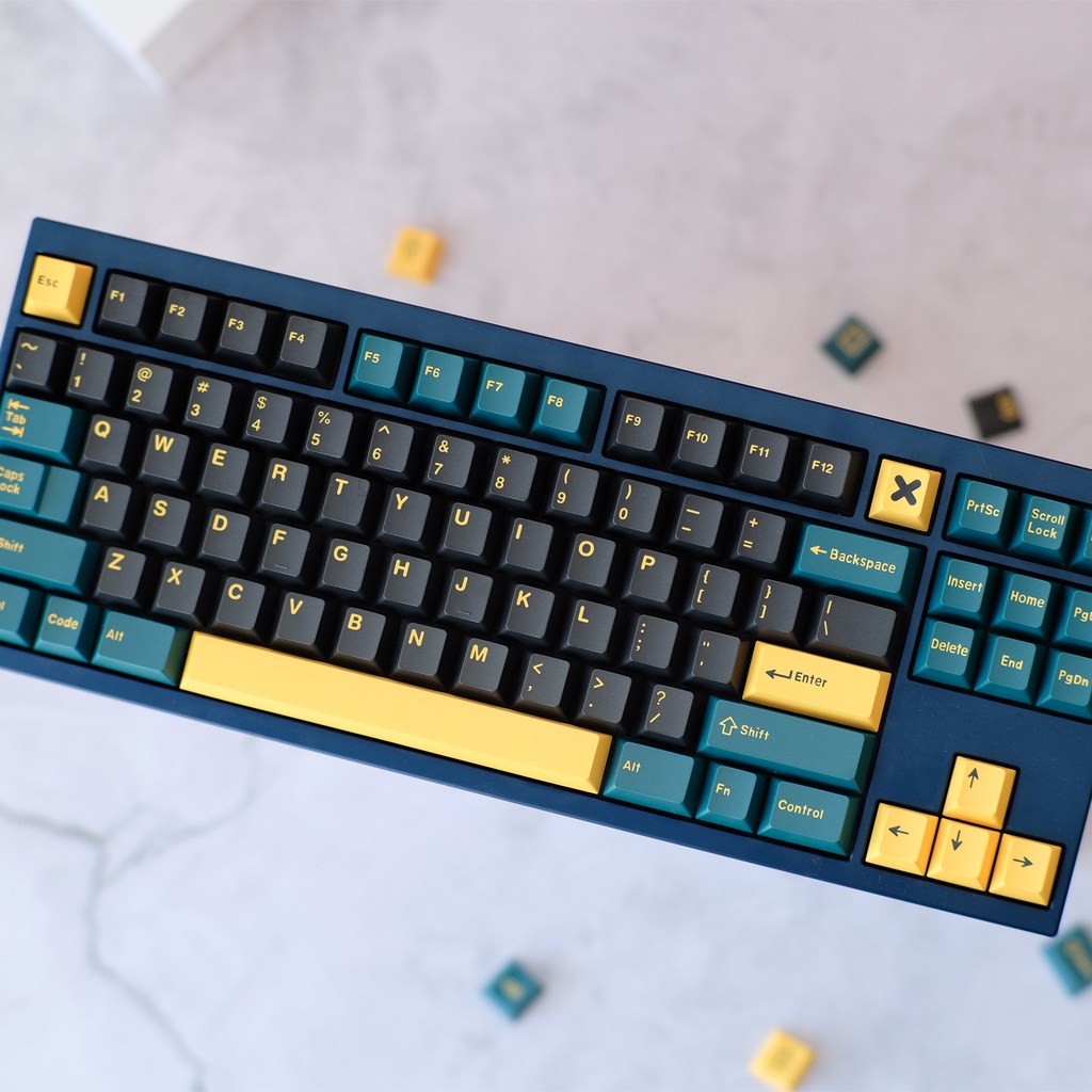 Bộ bàn phím cơ Aifei PBT 173 phím màu xanh lá cây cho Cherry MX Switch