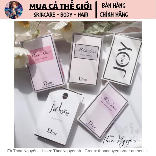 Vial mẫu thử nước hoa Dior