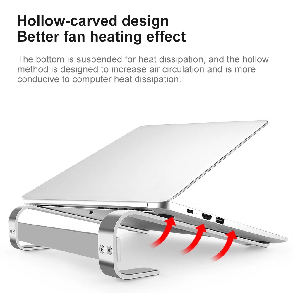 Giá Đỡ Laptop Di Động Bằng Hợp Kim Nhôm Có Thể Tháo Rời Tiện Dụng