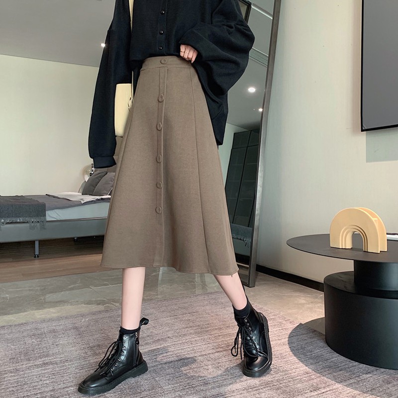 Chân Váy Nữ Dáng Dài⚡️ 𝐅𝐑𝐄𝐄 𝐒𝐇𝐈𝐏 ⚡️Chân Váy Công Sở Nữ Lưng Cao Cách Điệu Vải Mềm Đẹp