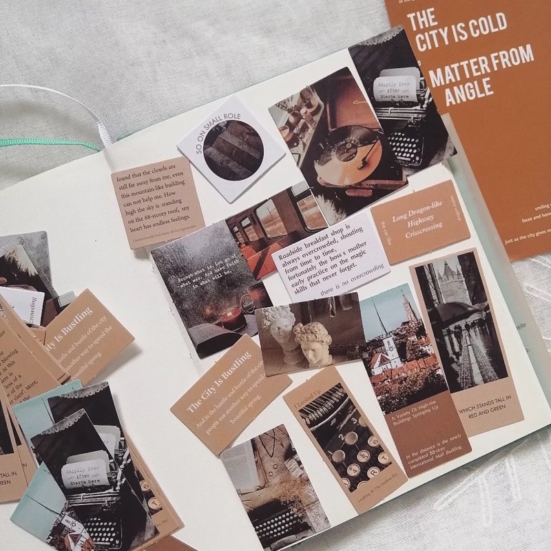 Set 15 sticker The City dùng trang trí bullet journal - ginandtonic