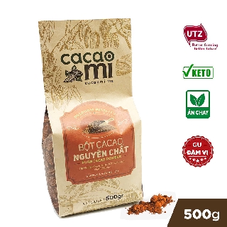 Thức uống sô cô la giá sỉ - Bột cacao 100% nguyên chất không đường chuẩn