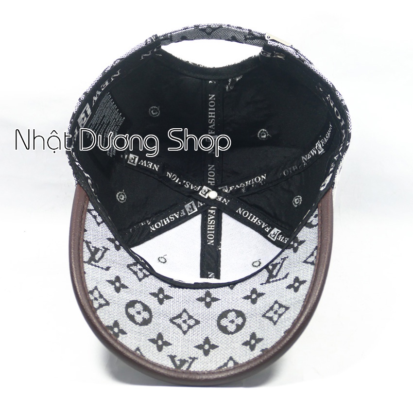 Nón kết, Mũ Lưỡi Trai thêu mặt da kết hợp gắn mặt sắt - Chất liệu Cotton phù hợp cho cả nam và nữ.