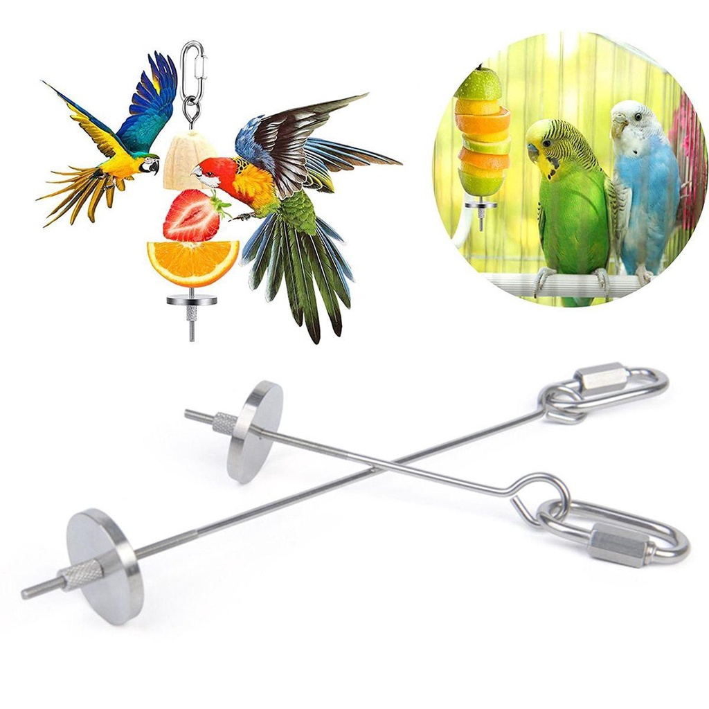 AUGUSTINA Giá Đỡ Thức Ăn Cho Chim Bằng Thép Không Gỉ