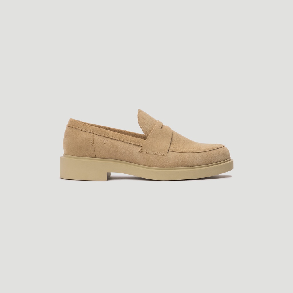 Giày Lười Nam THE WOLF Minimal Loafer - Màu Tan