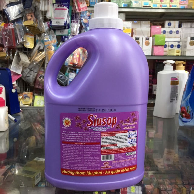 Nước xả vải Siusop 3x đậm đặc hương hoa lan can 3.8 lít