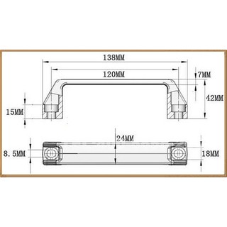 Tay cầm nhựa 120 mm