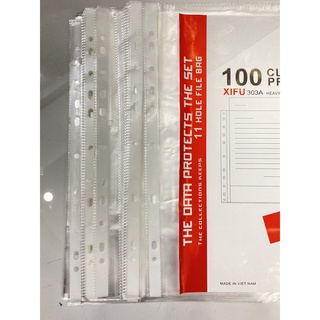 Xấp 100 cái Bìa lỗ nilon A4