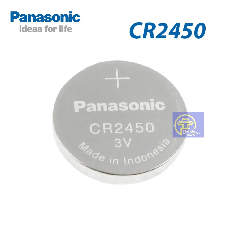 Pin cúc CR2430 /CR2450 Panasonic 3v Lithium chính hãng made in indonesia - Vỉ 1 viên
