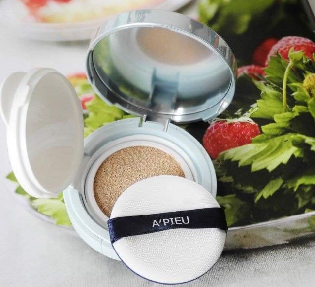 Hàng Chính Hãng- Phấn Nước Che Khuyết Điểm Kiêm Chống Nắng Apieu AIR FIT Cushion SPF50+ PA+++ 13.5g Tone 21