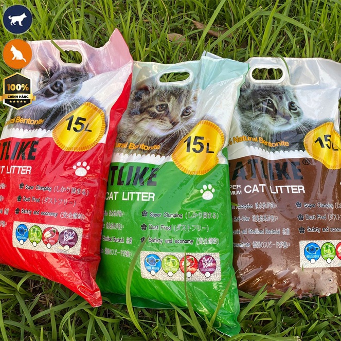 Cát vệ sinh cho mèo cát like 18L mùi cafe