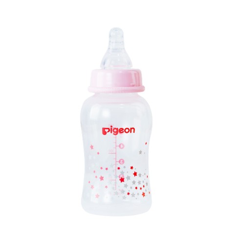 Bình Sữa Pigeon Cổ Hẹp 150ml Bình Sữa Cho Bé Sơ Sinh Nhưa PP Streamline Dung Tích 150ml Hình Ngôi Sao ( Mẫu Mới )