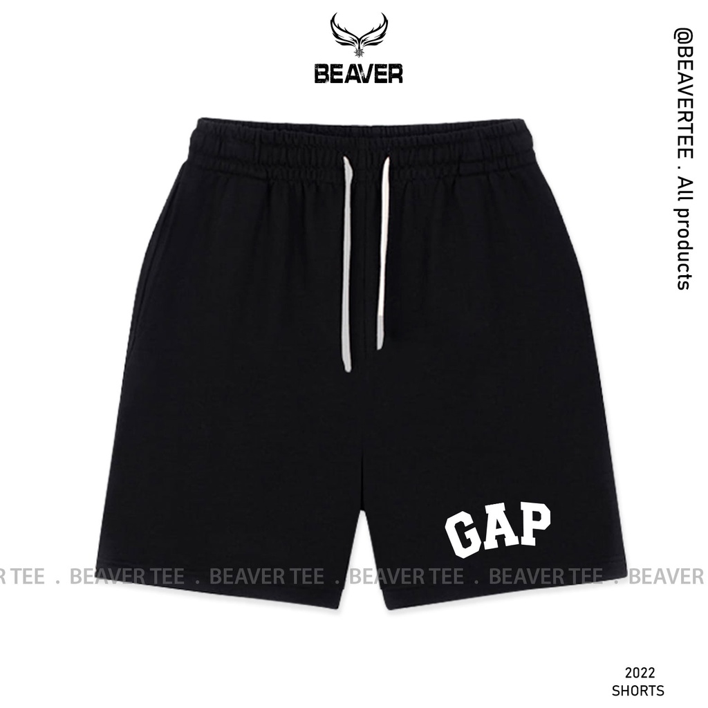 Áo trắng/ Quần đen Beaver Tee "GAP ĐEN"  Local Brand tay lỡ form rộng nam nữ Unisex Freeship Extra