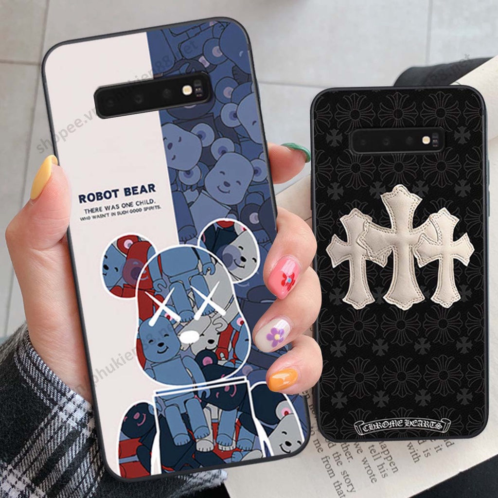 Ốp lưng Samsung S10 / S10 5G / S10 Plus / S10+ hình Robot Bear, Kawsnc bảo vệ điện thoại