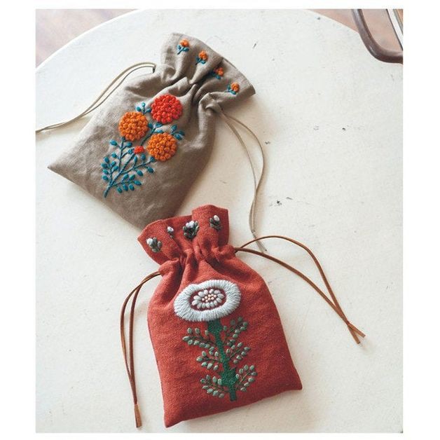 DIY Bộ kit nguyên liệu túi thêu TOTE/ TÚI SÁCH hoa lá vintage tự thêu đầy đủ handmade MEO SHOP