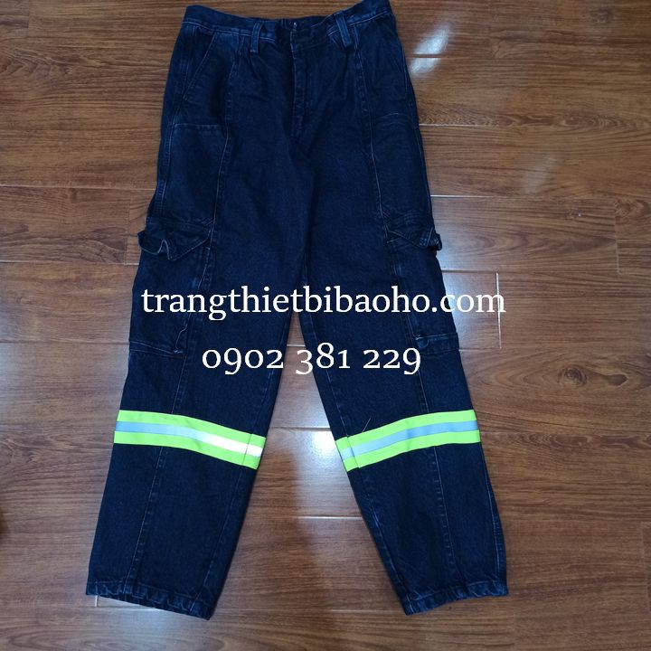 Quần áo jeans điện lực, thợ hàn phối phản quang hàng cao cấp