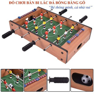 Bộ đồ chơi bàn bi lắc đá bóng bằng gỗ cho bé