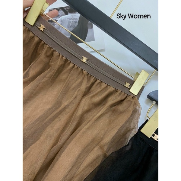 CHÂN VÁY LƯỚI MIDI, CHÂN VÁY XOÈ CÔNG CHÚA DÁNG DÀI MS16781