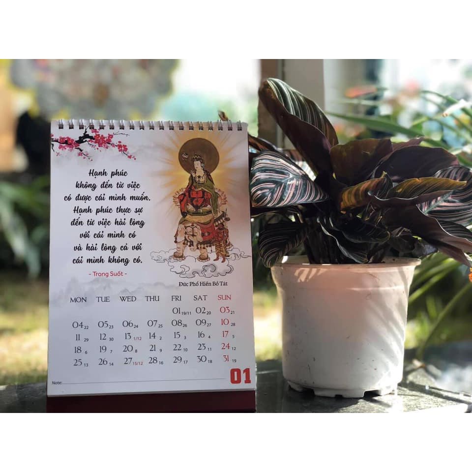 Lịch Trong Suốt 2021 Tết Tân Sửu - Lịch Phật để bàn 3 trong 1: Bình An - Truyền Cảm Hứng - Từ Thiện | BigBuy360 - bigbuy360.vn