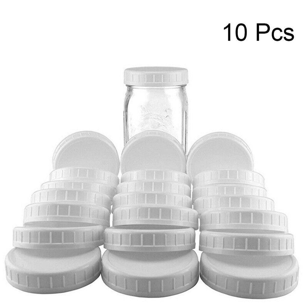 Set 10 Nắp Vít Bằng Nhựa Cho Lọ Mason Jars