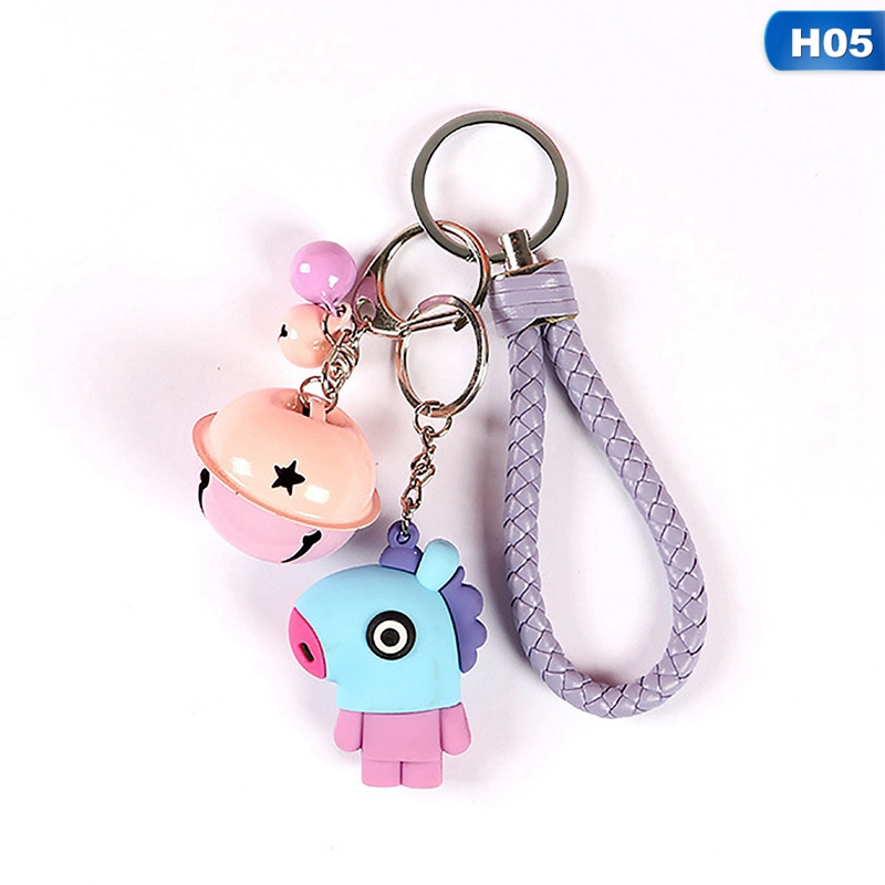Móc khóa kiểu hoạt họa BTS dễ thương xinh xắn