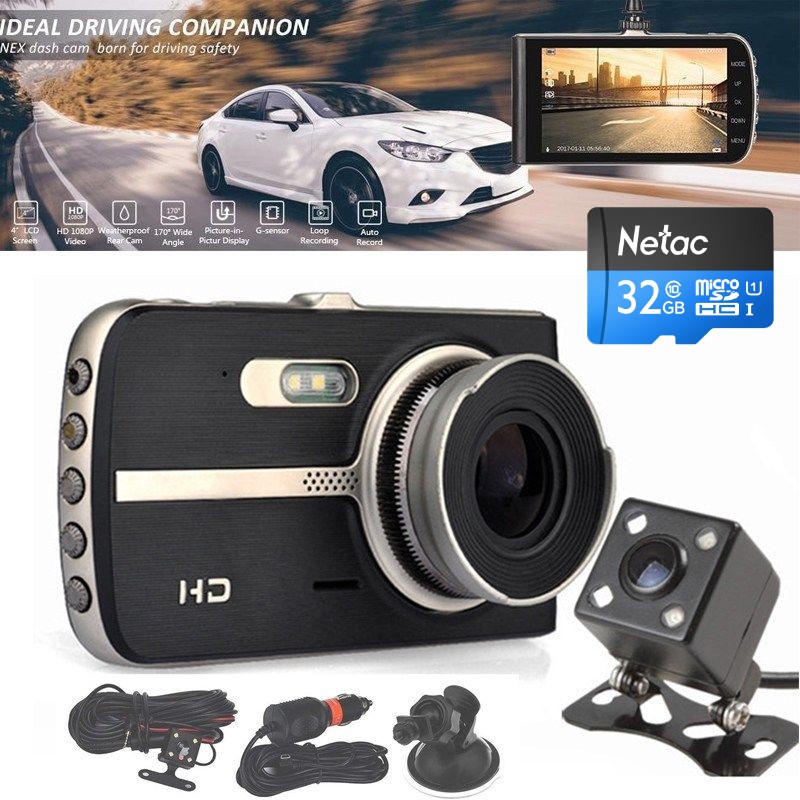 Camera Hành Trình Full HD 1080P Dual Lens Quay Siêu Nét Ghi Hình Ngày Đêm 2590 Tặng Thẻ 32GB
