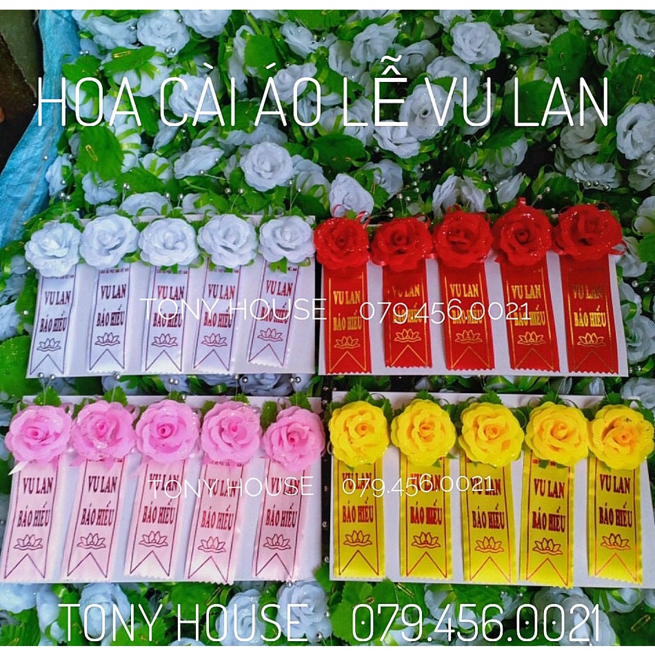 HOA CÀI ÁO VU LAN BÁO HIẾU - NHẬN LÀM THEO YÊU CẦU SLL - TONYHOUSE