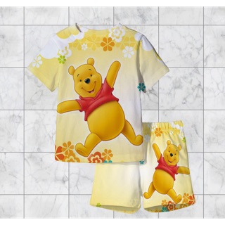 Đồ bộ in 3D hình gấu pooh cho bé