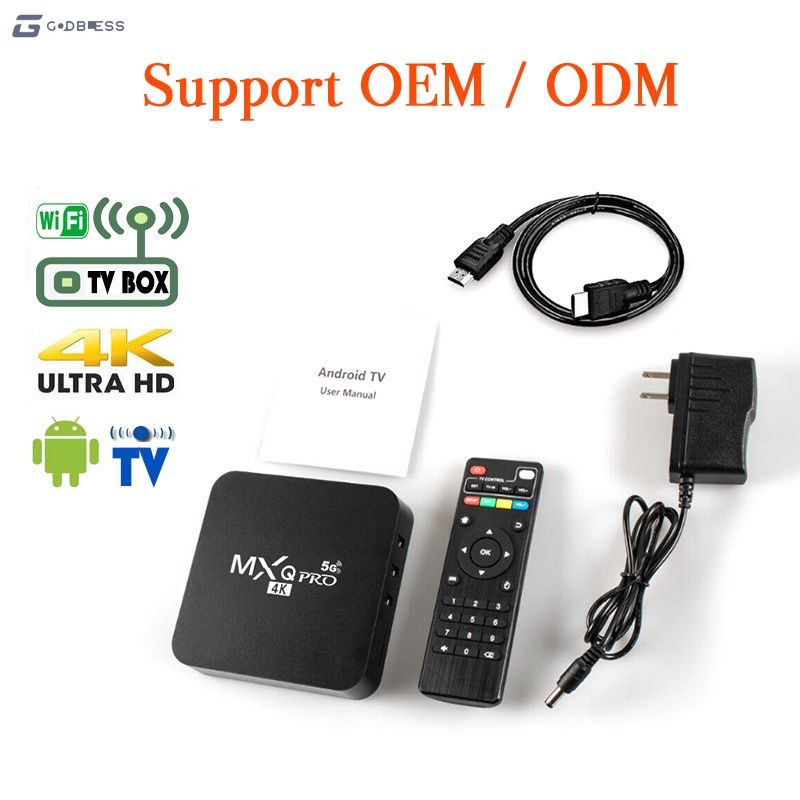 Hộp TV thông minh 4k Pro 5g 4gb/ 64gb Wifi Android 10.1 MXQ PRO 5G 4K chất lượng cao