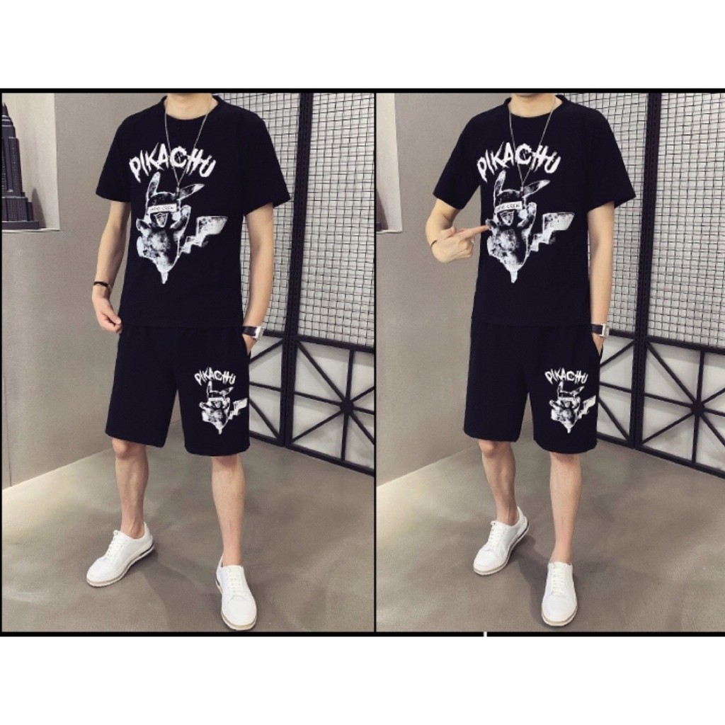 ❤️ BỘ PIKACHU 2 ❤️ ĐỒ THUN NAM NỮ IN HÌNH MẶC NHÀ MÁT NHẸ