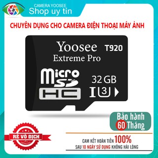 Thẻ Nhớ Yoosee 32Gb Extreme Pro Class 10 U3 - Chuyên dụng cho camera, điện thoại, máy ảnh