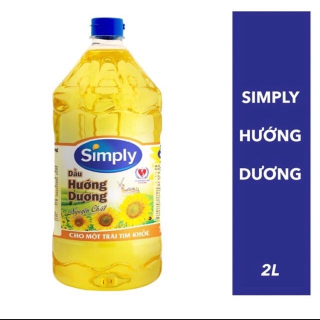 Dầu hướng dương simply 2L