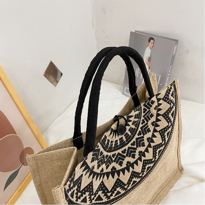 Túi Xách Tote Đeo Vai Sức Chứa Lớn Phong Cách Dân Tộc Thời Trang Cho Nữ